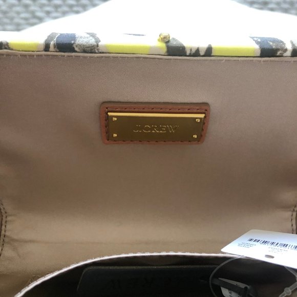 J.CREW MINAUDIÈRE CLUTCH IN PHOTO FLORAL RIPE KIWI - Picture 4 of 4